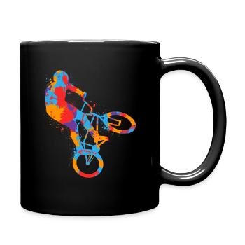 BMX Cascades colorées Vélo Tricks Garçons Vélo BMX - Mug uni - noir - Droite