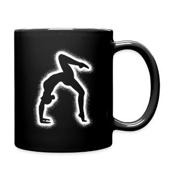 Gymnast Gymnastics Handstand Girls Gymnastics Women - Full Colour Mug - black - Right