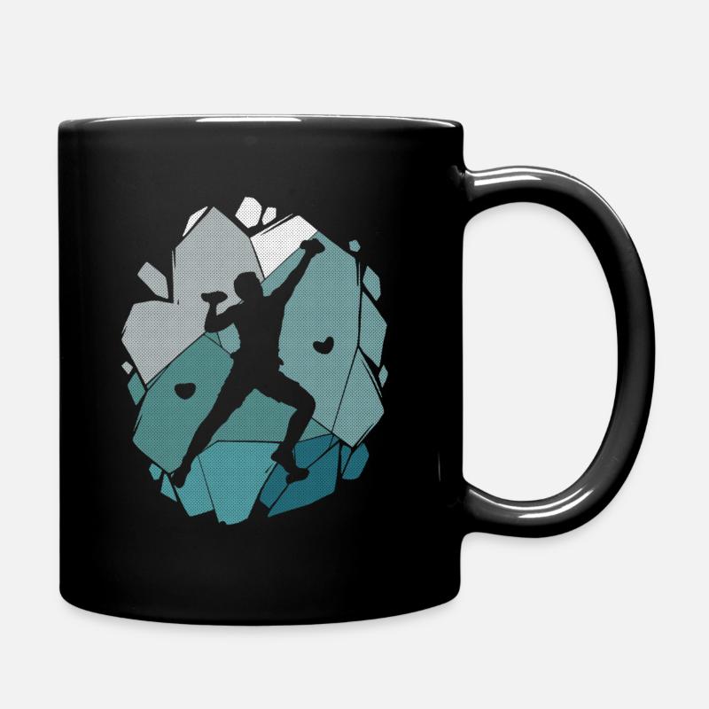Escalade de bloc Enfants Hommes Garçons Escalade - Mug uni - noir