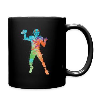 Football américain Sports Hommes Enfants Football - Mug uni - noir - Droite