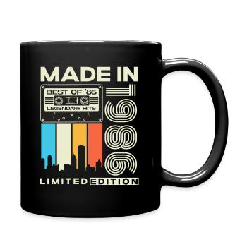 1986 Born Vintage Cadeau d’anniversaire - Mug uni - noir - Droite