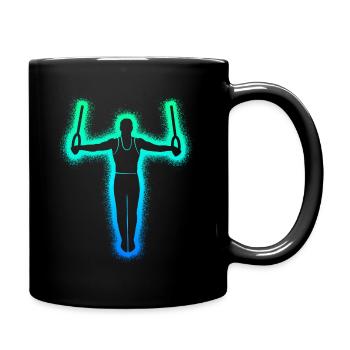 Gymnastics Gymnastics Ring Gymnastics Men Boys Gymnastics - Full Colour Mug - black - Right