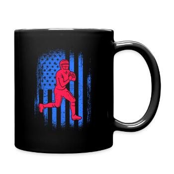 Joueurs de football américain États-Unis Football masculin - Mug uni - noir - Droite