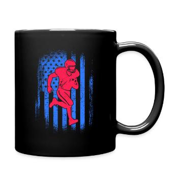 Joueurs de football américain États-Unis Football masculin - Mug uni - noir - Droite
