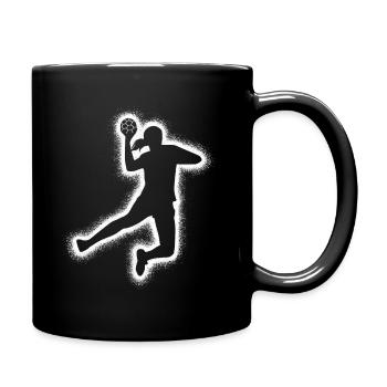 Handball Handballspielerin Damen Handballerin - Tasse einfarbig - Schwarz - Rechts