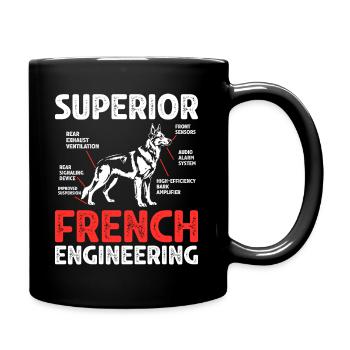 Humor Gift German Shepherd Dog - Full Colour Mug - black - Right