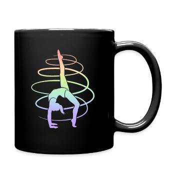 Gymnaste Gymnastique Enfants Femmes Filles Gymnastique - Mug uni - noir - Droite