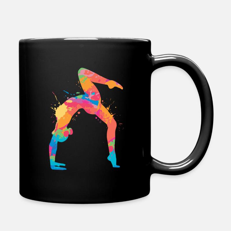 Turnerin Gymnastik Handstand Mädchen Damen Turnen - Tasse einfarbig - Schwarz