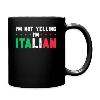 Italian Italian Funny Saying Gift Idea - Full Colour Mug - black - Right