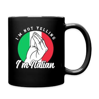 Italian Italian Funny Saying Gift Idea - Full Colour Mug - black - Right
