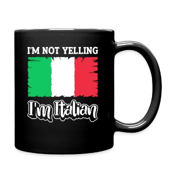 Italian Italian Italy Gift Idea Humor - Full Colour Mug - black - Right