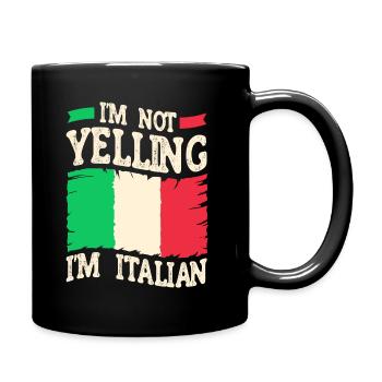 Italian Italian Italy Gift Idea - Full Colour Mug - black - Right