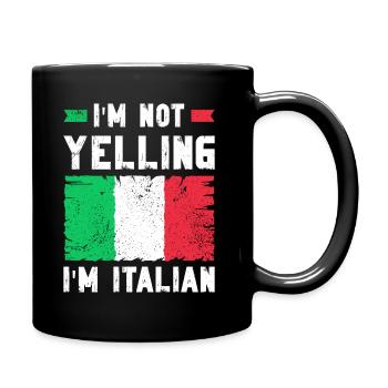 Italian Italian Italy Gift Idea - Full Colour Mug - black - Right