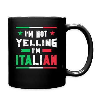 Italian Italian Italy Gift Idea Humor - Full Colour Mug - black - Right