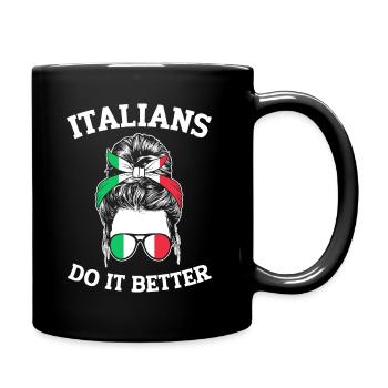 Italian Italian Gift Idea Humor - Full Colour Mug - black - Right