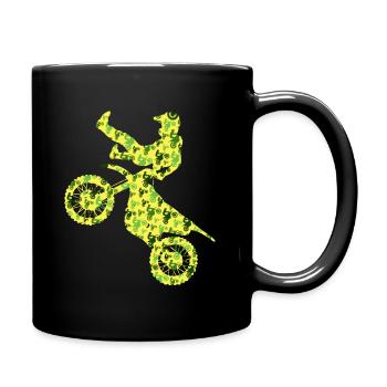 Dirt Biker Motards Motocross Homme Garçons - Mug uni - noir - Droite
