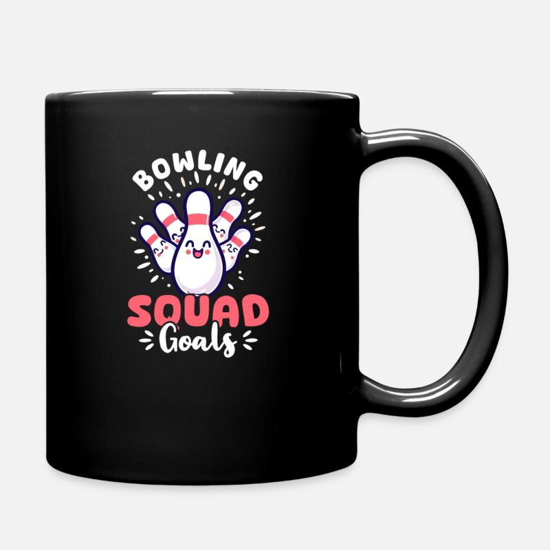 Bowling Bowling Squad Ziele - Tasse einfarbig - Schwarz