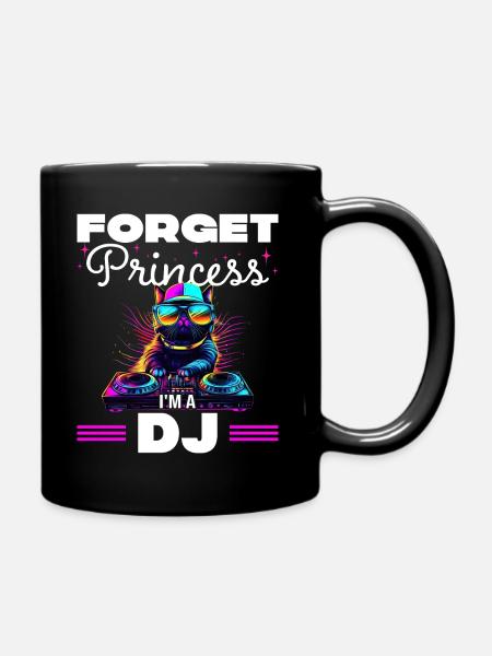 Oublie La Princesse Humour DJ Femme - Mug uni - noir