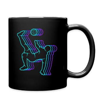 Football Vintage Football Hommes Enfants Football - Mug uni - noir - Droite