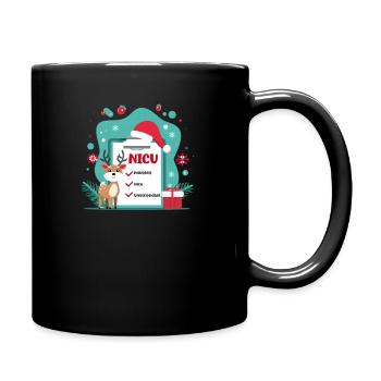 USIN Noël USIN : vilain, gentil, inarrêtable - Mug uni - noir - Droite