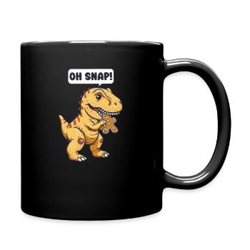 Dinosaur Christmas Snap! - Full Colour Mug - black - Right