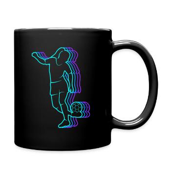 Soccer Vintage Female Soccer Women Girls Soccer - Full Colour Mug - black - Right