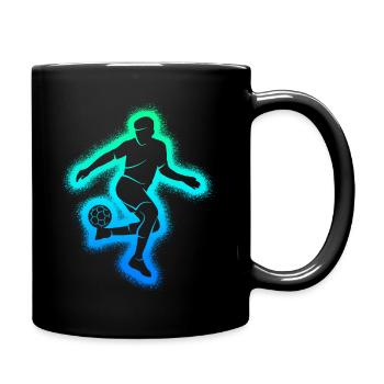 Football Football Hommes Enfants Garçons Football - Mug uni - noir - Droite
