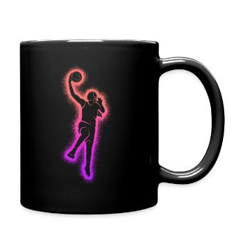 Joueurs de basket-ball Enfants Femmes Basket-ball Filles - Mug uni - noir - Droite