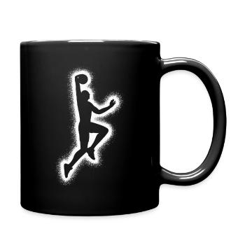 Basketballer Bball Kinder Herren Basketball Jungen - Tasse einfarbig - Schwarz - Rechts