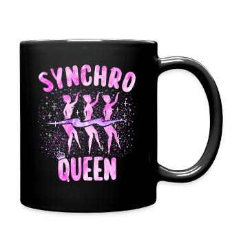 Reine Natation Synchronisée Femme - Mug uni - noir - Droite