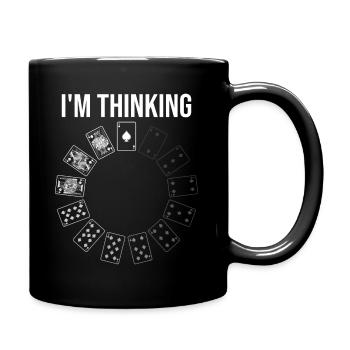 Jeu De Cartes Humour Joueur de Poker - Mug uni - noir - Droite