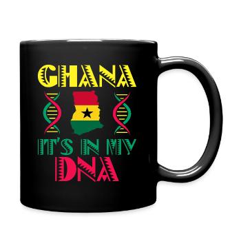DNA Ghana Afrikanische Länder Afrika Ghana - Tasse einfarbig - Schwarz - Rechts