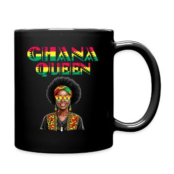 Afrika Königin Ghana Ghana Ghana Frau - Tasse einfarbig - Schwarz - Rechts