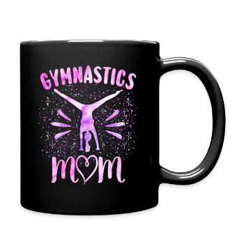 Gymnastics Gift Mom Gymnast - Full Colour Mug - black - Right