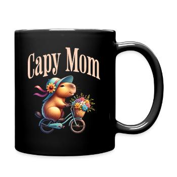 Cadeau Pour Maman Fan De Capybaras - Mug uni - noir - Droite