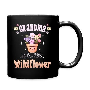 Flower Baby Birth Child Granny - Full Colour Mug - black - Right