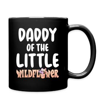 Little Flower Baby Birth Child Daddy - Full Colour Mug - black - Right