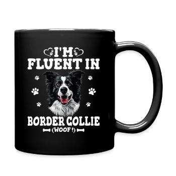 Parler Border Collie Humour Chien Border Collie - Mug uni - noir - Droite