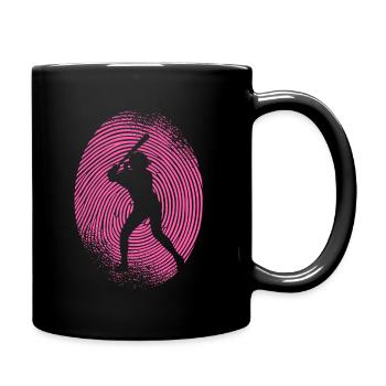 Baseball Baseballer Fingerprint Baseball Player - Full Colour Mug - black - Right