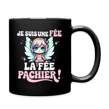 Je Suis Une Fée Pachier Femme Humour - Mug uni - noir - Droite