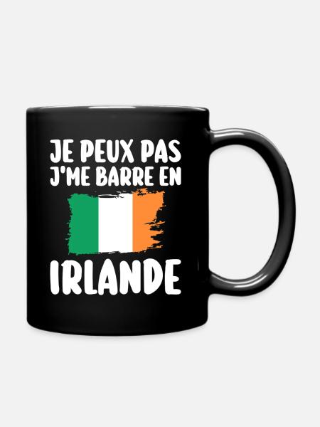 J'Peux Pas J'Me Barre En Irlande Voyage - Mug uni - noir