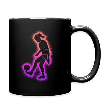 Football Joueur de football Femmes Joueur de football - Mug uni - noir - Droite
