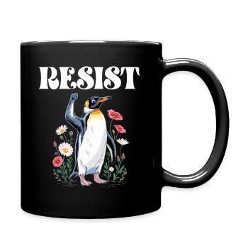 Pingouin Proteste Résistance Taxes - Mug uni - noir - Droite