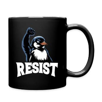 Pingouin Proteste Résistance Taxes - Mug uni - noir - Droite