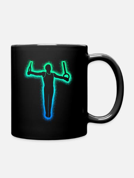 Gymnastique Gymnastique Ring Gymnastique Hommes Garçons Gymnastique - Mug uni - noir