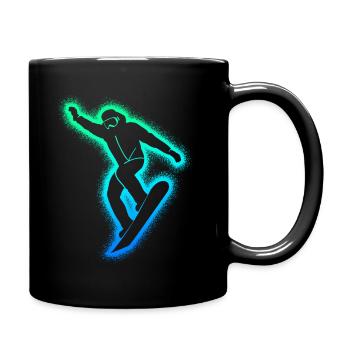 Snowboarders Snowboard Hommes Garçons Snowboard - Mug uni - noir - Droite