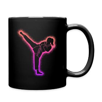 Taekwondo Arts Martiaux Femmes Enfants Karaté Filles - Mug uni - noir - Droite