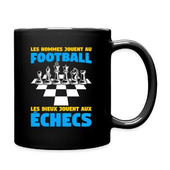 Joueur Échecs Citation Jeu Stratégie - Mug uni - noir - Droite