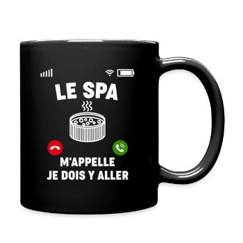 Spa M'Appelle Bien-Être Détente Massage Ambiance - Mug uni - noir - Droite