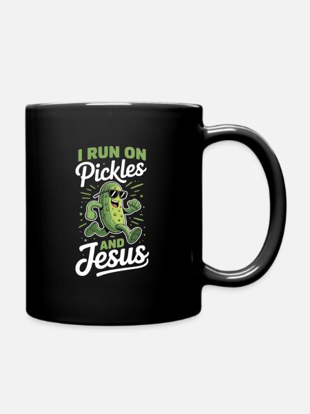 Gurke Jesus Glaube Christ - Tasse einfarbig - Schwarz